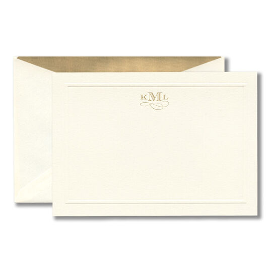 Regal Monogram Correspondence Cards
